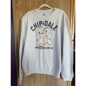 Disney Parks Disneyland Chip and Dale Pullover Sweatshirt New 2025 Medium NWT